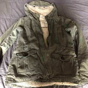 Hollister army green jacket